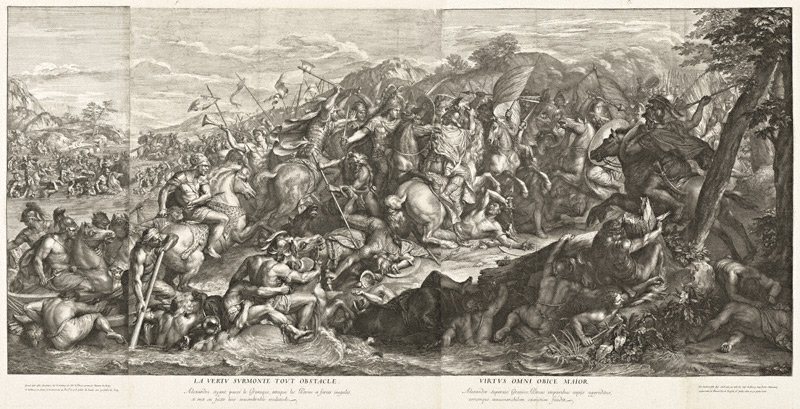 Crossing of the Granicus  / Audran, after Le Brun