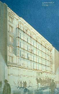 Istvan Medgyaszay, Project for a Department Store, 1902