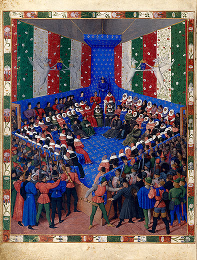 The Trial of the Duke of Alencon, Jean Fouquet, Tours, about 1459-60