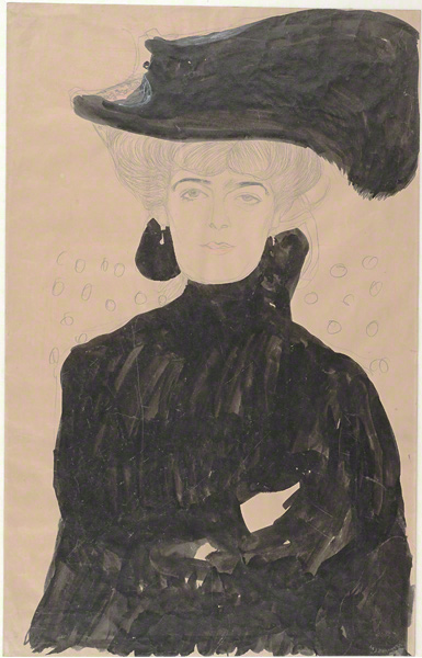Lady with a Feathered Hat / Klimt