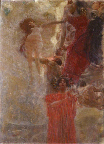 Oil sketch for 'Medicine' / Klimt