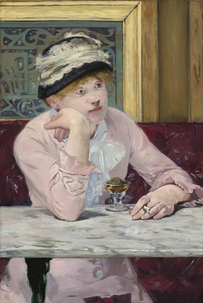 Plum Brandy, about 1877, Édouard Manet, oil on canvas. National Gallery of Art, Washington D.C., Collection of Mr. and Mrs. Paul Mellon, 1971.85.1. Image courtesy National Gallery of Art, Washington