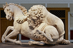 Lion Attacking a Horse, from the Capitoline Museums, Rome 