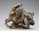 Lion Attacking a Horse