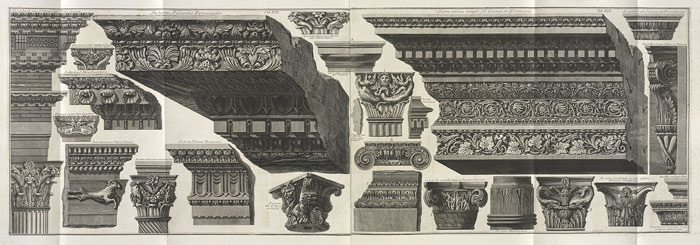 Ancient Architectural Fragments / Piranesi