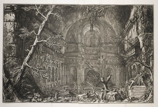 View of an Ancient Shrine / Piranesi