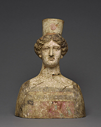 Bust of Persephone during conservation