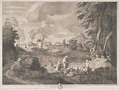 Landscape with Orpheus and Eurydice / Baudet