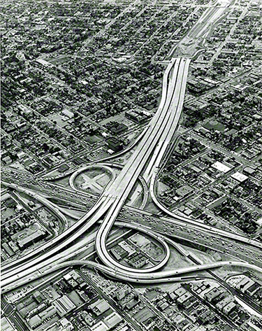 Santa Monica Freeway (Interstate 10) and Harbor Freeway (Interstate 110) Interchange
