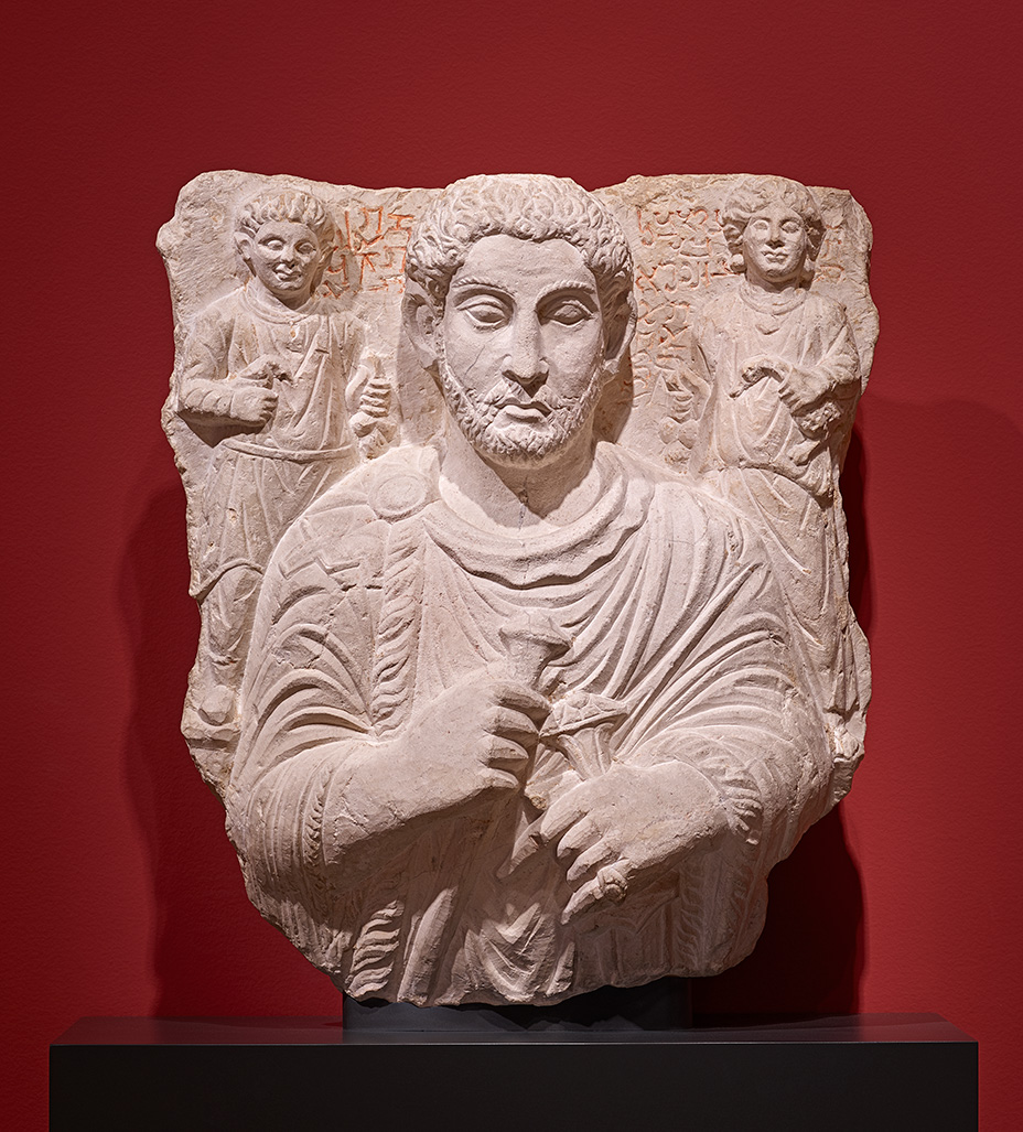 Nurbel and His Children, AD 230–250, limestone and pigment. Ny Carlsberg Glyptotek, Copenhagen IN 2763