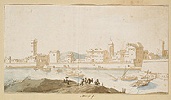 View of Civitavecchia / Moninckx