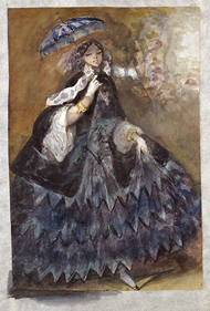 Woman with Parasol / Guys