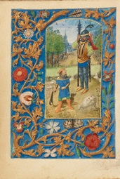 David and Goliath / Dresden Prayer Book, illuminator; or workshop of Master of the Dresden Prayer Book