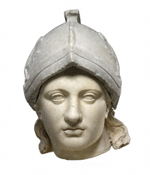 Head of a Goddess, Probably Athena / Roman