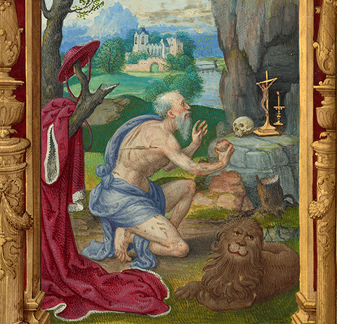 <em>Saint Jerome</em>, from the <em>Getty Epistles</em>, about 1528-30, Paris or Tours, Master of the Getty Epistles. The J. Paul Getty Museum