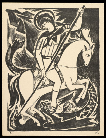 St. George the Dragonslayer / Goncharova