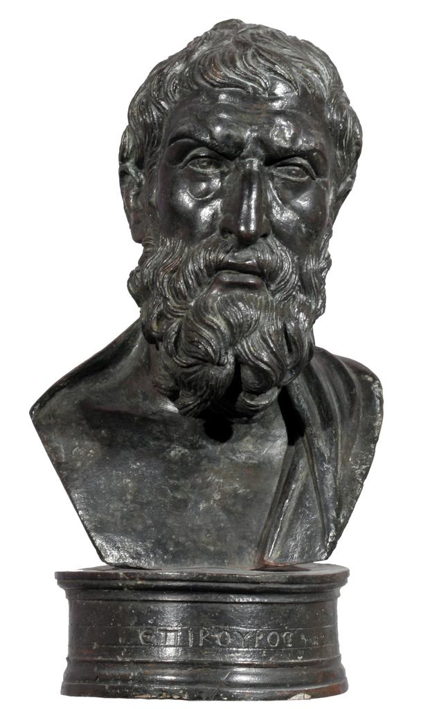 Epicurus, Roman, first century BC–first century AD, bronze. Museo Archeologico Nazionale, Naples, 5465. Photo: Giorgio Albano