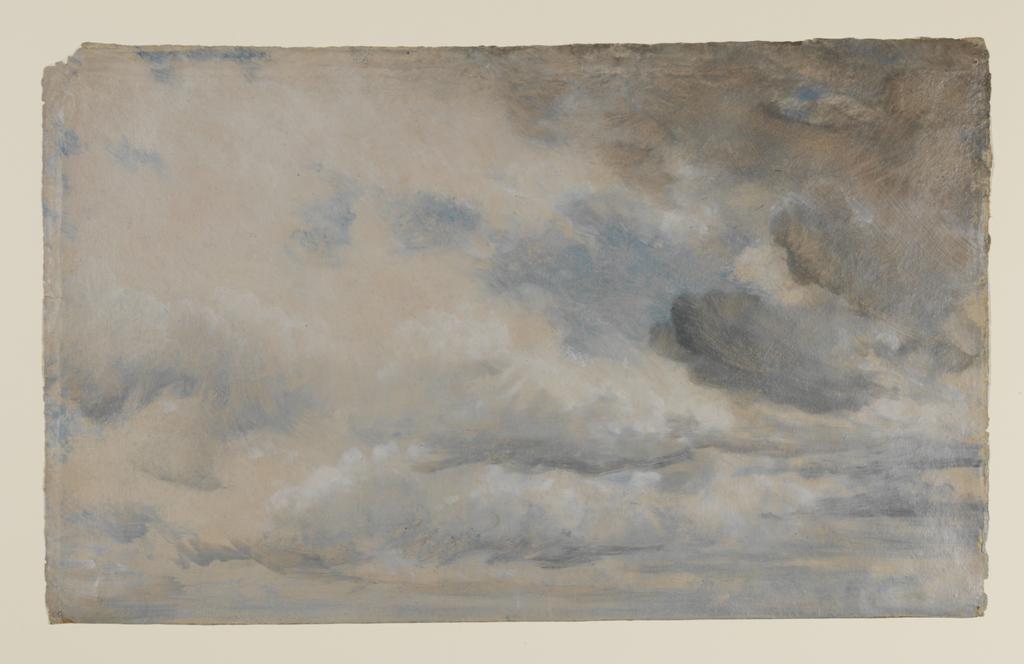 Study of Clouds, 1822, John Constable. Oil on paper. Victoria and Albert Museum, London. Given by Isabel Constable. Image © Victoria and Albert Museum, London