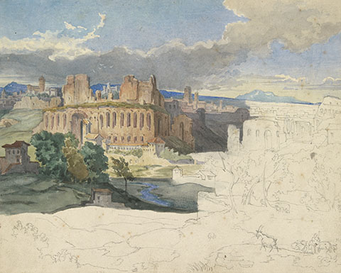 The Ruins of the Imperial Palaces in Rome / Rottmann