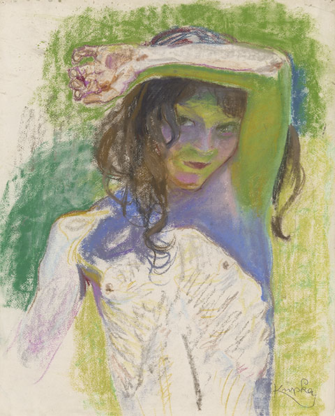 Girl Shading Her Eyes / Kupka
