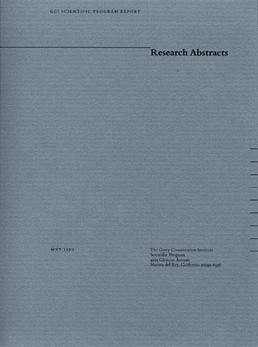 Research Abstracts of the Scientific Program