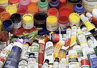 Selection of modern paints