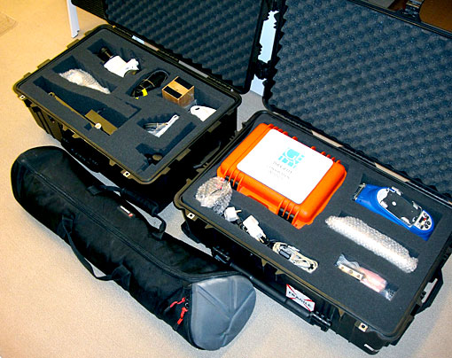 portable lab for analysis of photographic materials