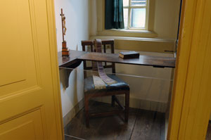 The priest's side of the confessional area (photo: P.Ryan)