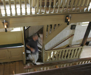 Stairs in the church (photo: P. Ryan)