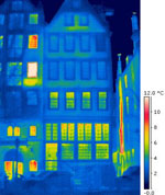 Infra Red thermograph of the facade (photo: TU/e)