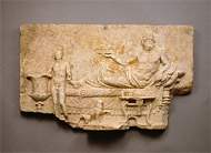 Relief with a Heroic Banquet / Greek