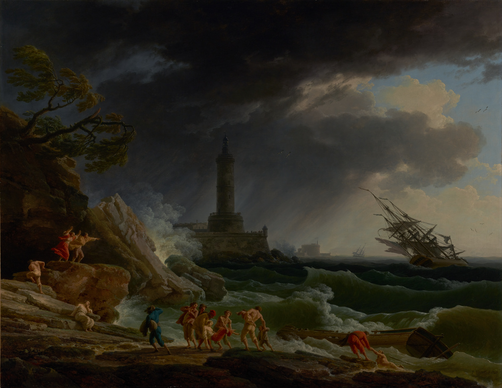 A Storm On A Mediterranean Coast Getty Museum