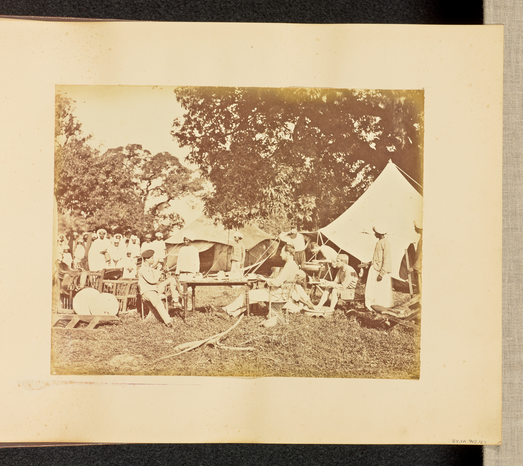 [Relaxing in Camp] (Getty Museum)