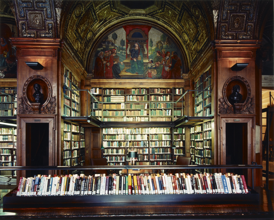 University Club Library Detail Display of Books, New York, New York ...