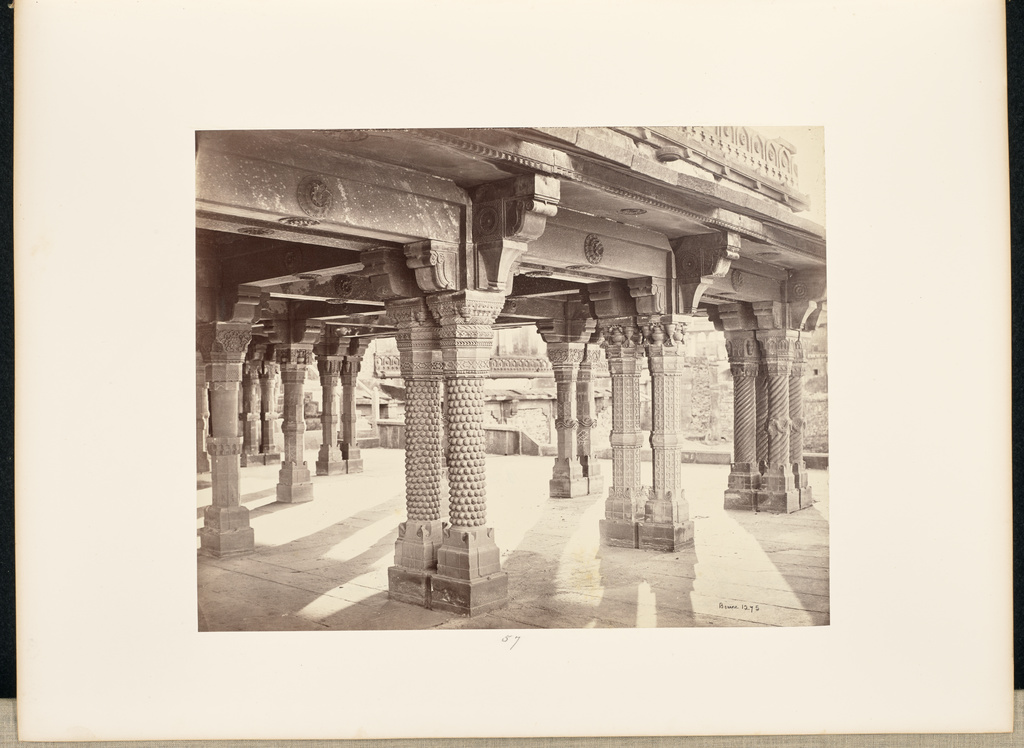 futtypore sikri carved pillars in the panch mehal getty museum