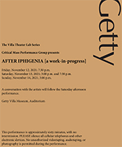 Iphigenia program cover