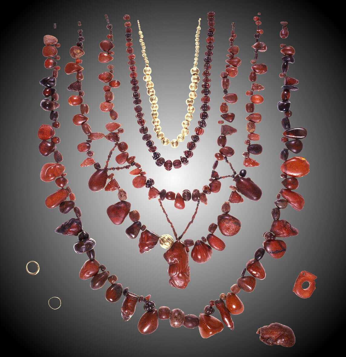 Jewelry Ancient Carved Ambers in the J. Paul Getty Museum