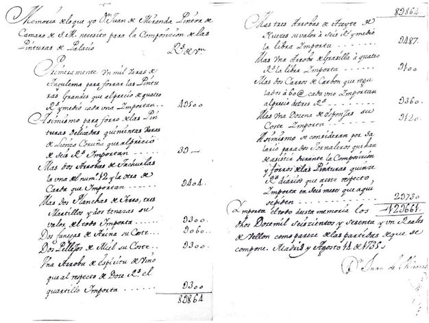 Black and white scans of two documents with writing in Spanish cursive.