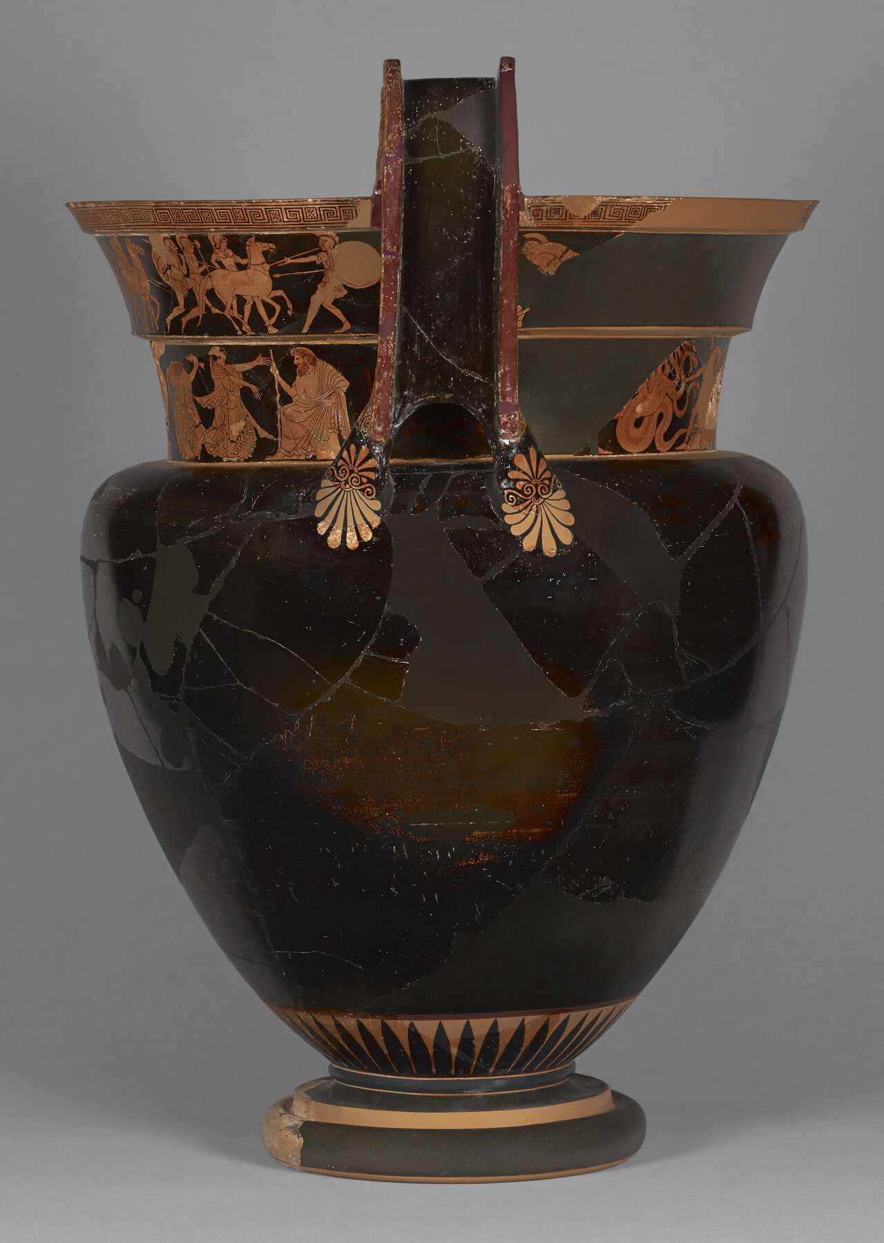 The other side of the restored vase