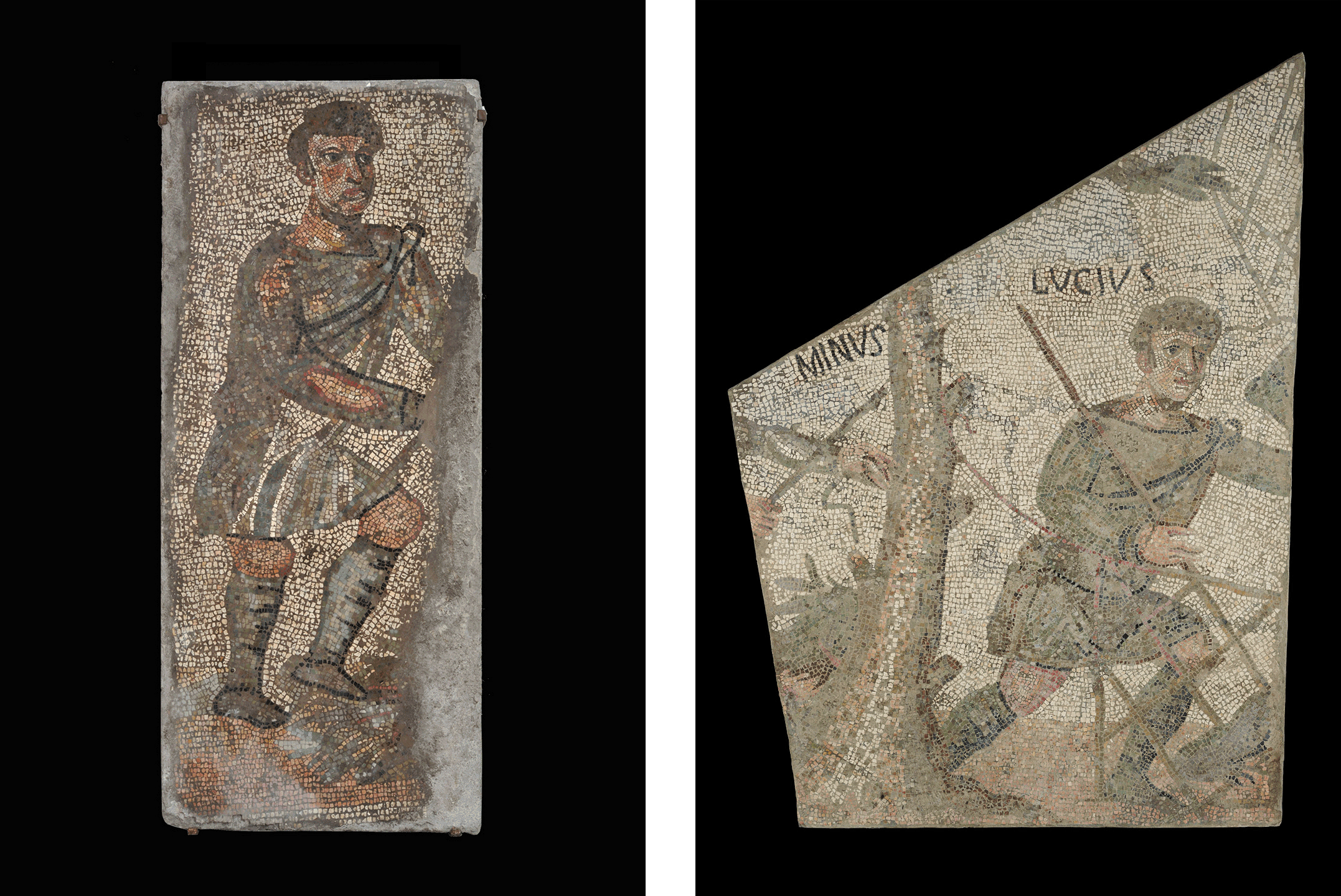 Figure 5–6. Panels from Mosaic Floor with Bear Hunt