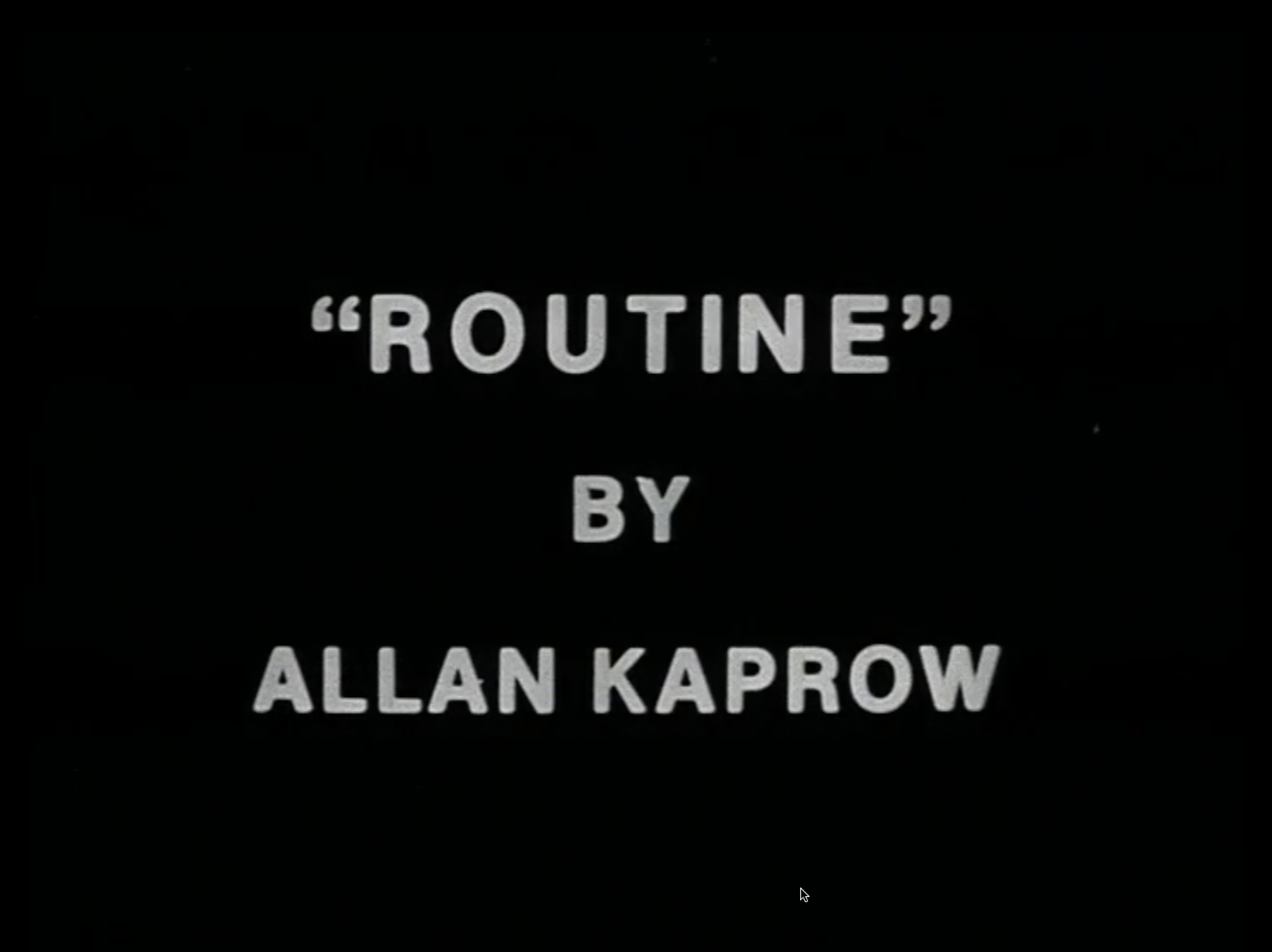 Black and white film alternating between title cards, each with three to five lines of text on black background, and stable shots of either one or two persons talking on the phone indoors or manipulating either a compact or full-body mirror outdoors. Moving portions have little to no set decoration, instead focusing on figure(s) at center of frame. 