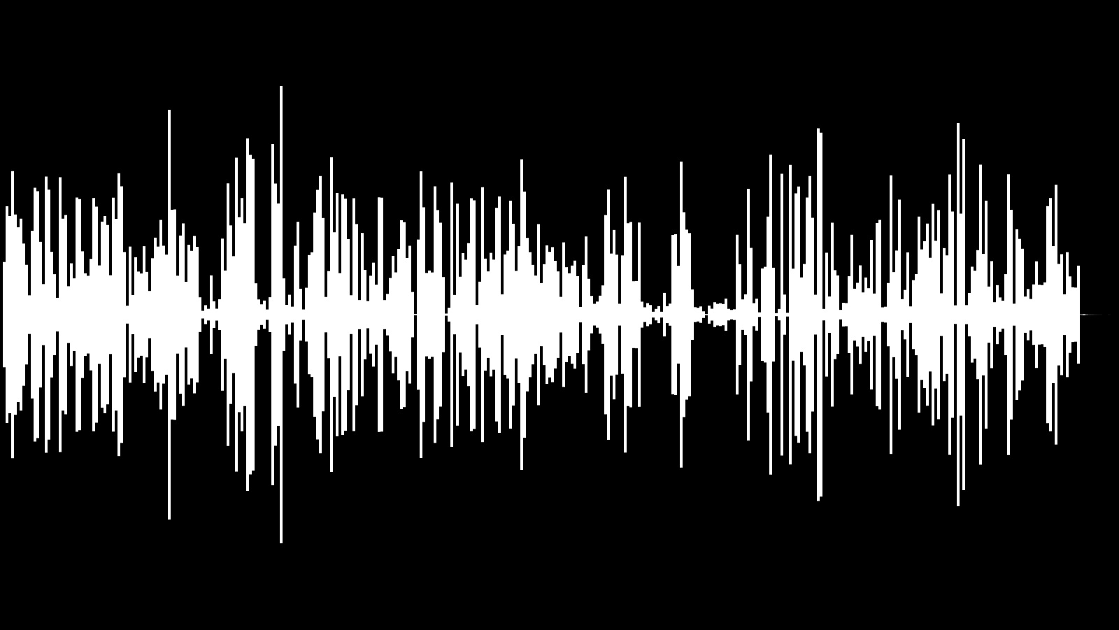 Audio recording of a man and a woman reading a non-narrative, abstract word poem over a background of quiet, atmospheric electronic tones. Their voices pronounce the names of common letters, numbers, and punctuation marks. Sometimes they speak in a direct, uninflected manner, and sometimes they speak in repetitive and percussive ways that emphasize dynamic qualities of vocal sound over the meaning of the words they are saying.