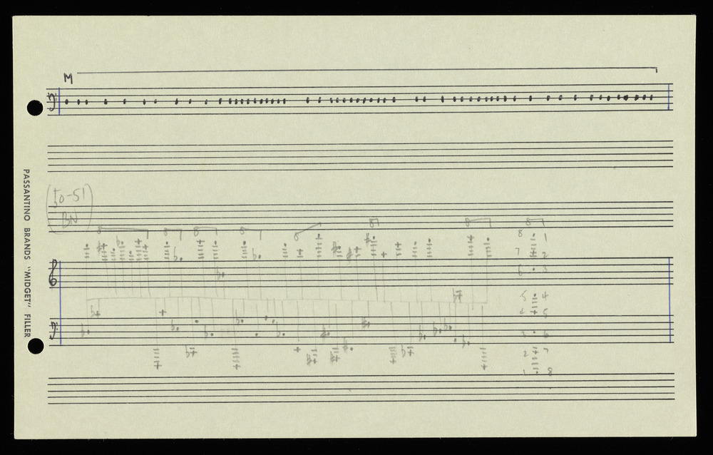 Sketches for graphs BN and I for the first realization of John Cage’s *Solo for Piano*: 