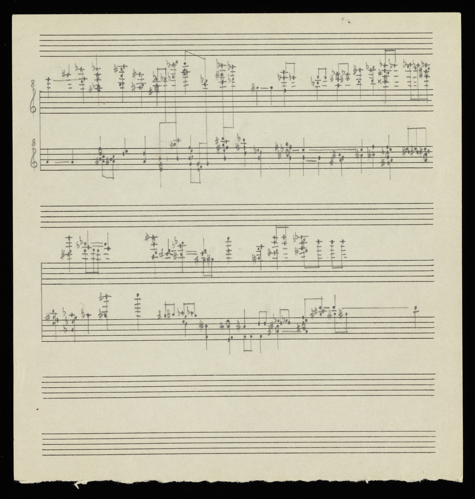 Sketches for graph AY for the first realization of John Cage’s *Solo for Piano*: 