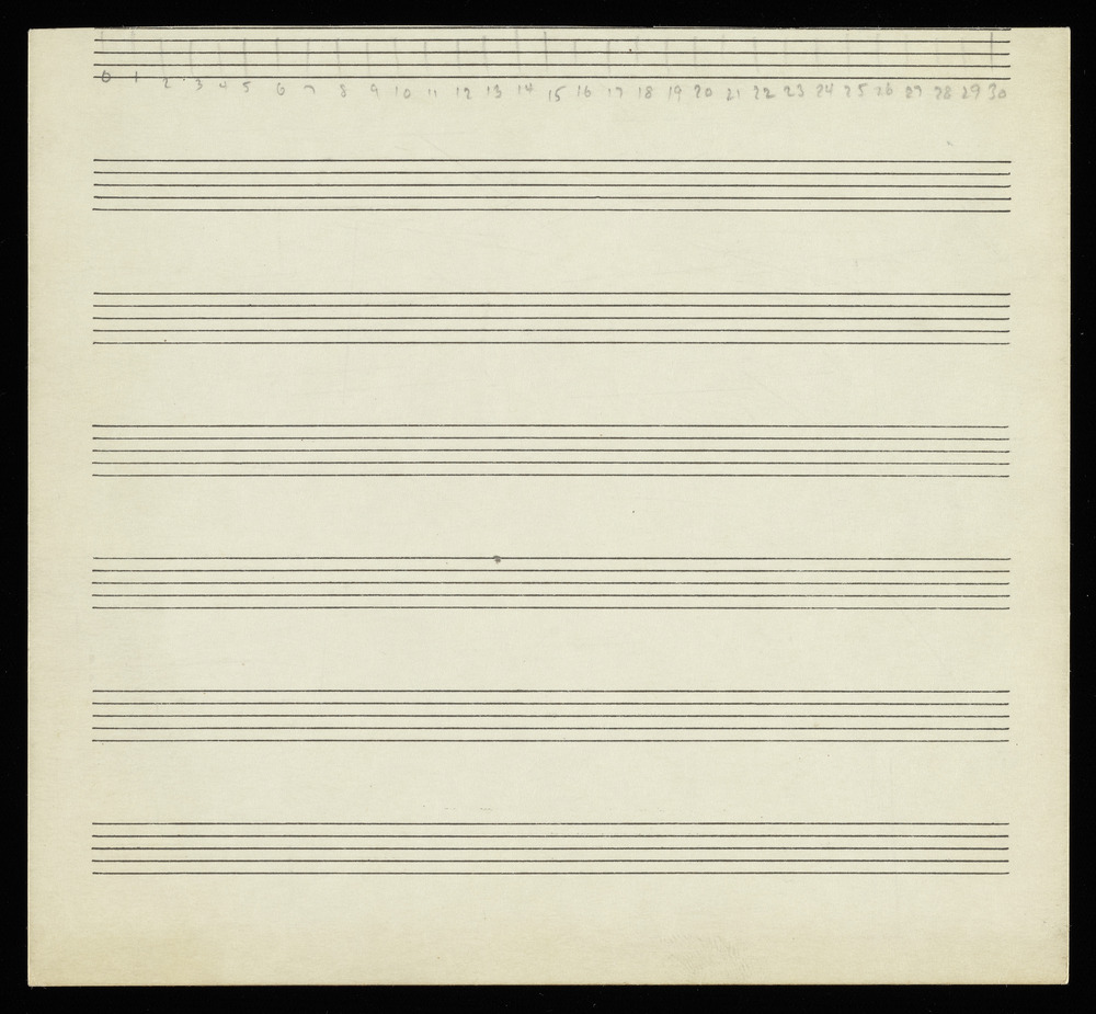 Sketch for graph AG for the first realization of John Cage’s *Solo for Piano*: 