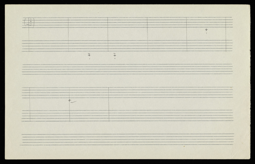 Sketch for graphs AJ and AL for the first realization of John Cage’s *Solo for Piano*: 