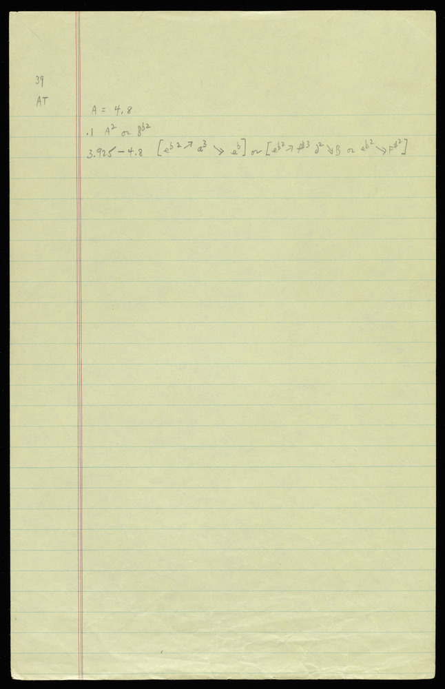 Tables for graphs AX and AT for the first realization of John Cage’s *Solo for Piano*: 