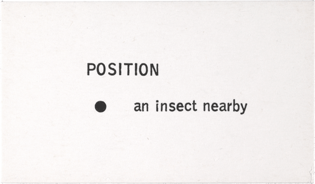Position: • an insect nearby