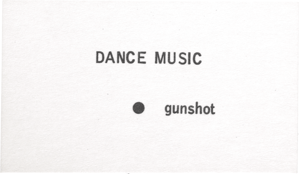 Dance Music: • gunshot