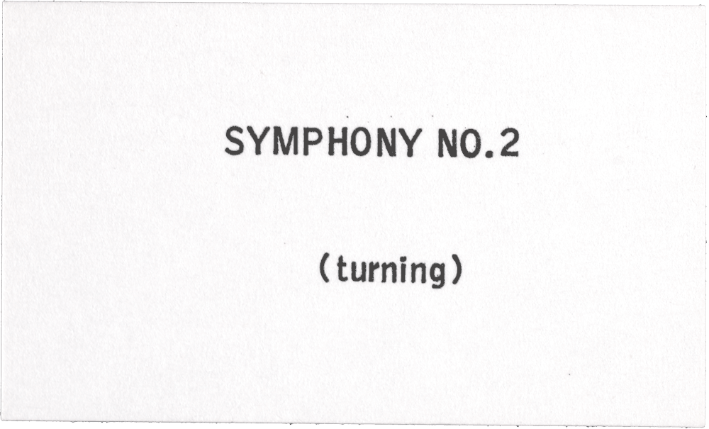 Symphony No. 2: (turning)